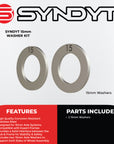 Syndyt Expert 15mm Stainless Steel Axle Washer Kit