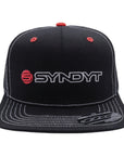 Syndyt Black Mesh Flat Bill Snapback Hat