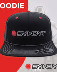 Syndyt Black Mesh Flat Bill Snapback Hat
