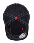 Syndyt Black Mesh Flat Bill Snapback Hat