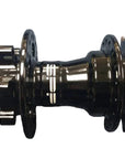 A black bicycle hub
