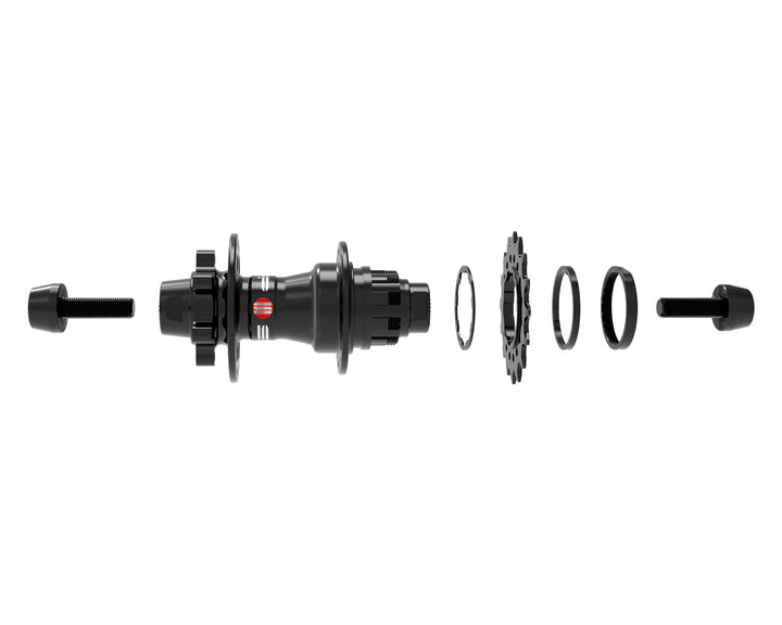 SPP High Density 6061-T6 36/28 Hole 10mm Rapid Ratchet Disc Rear Hub