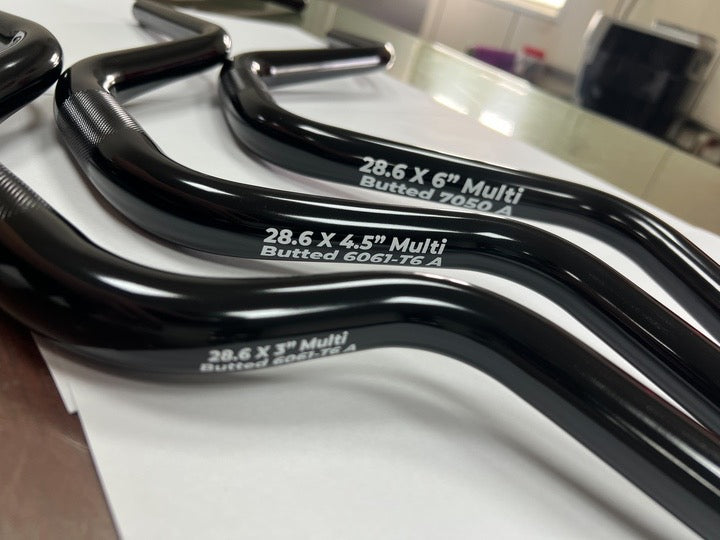 SPP SUPERSIZED™ 7050-T6 HEAT-TREATED MULTI-BUTTED 28.6 ALLOY HANDLEBARS