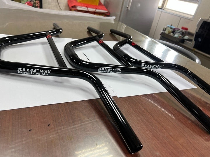 SPP SUPERSIZED™ 7° 4130 HEAT TREATED MULTI-BUTTED 31.8 CHROMOLY HANDLEBARS
