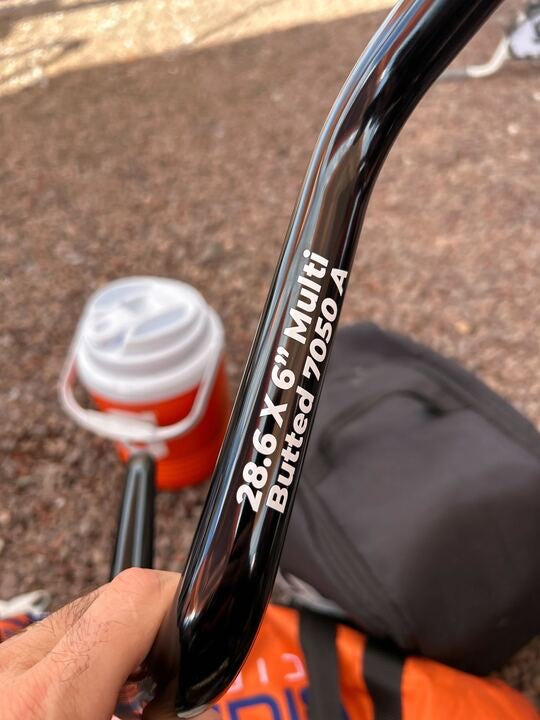 SPP SUPERSIZED™ 7050-T6 HEAT-TREATED MULTI-BUTTED 28.6 ALLOY HANDLEBARS